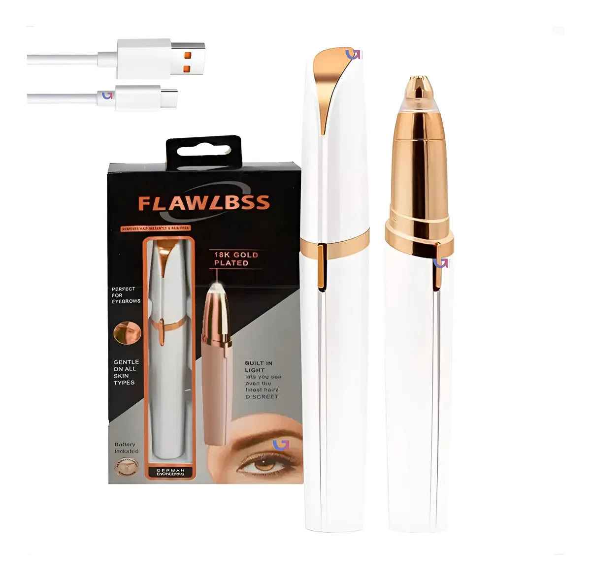 Depilador  Vello Cejas Recargable Tipo Lápiz