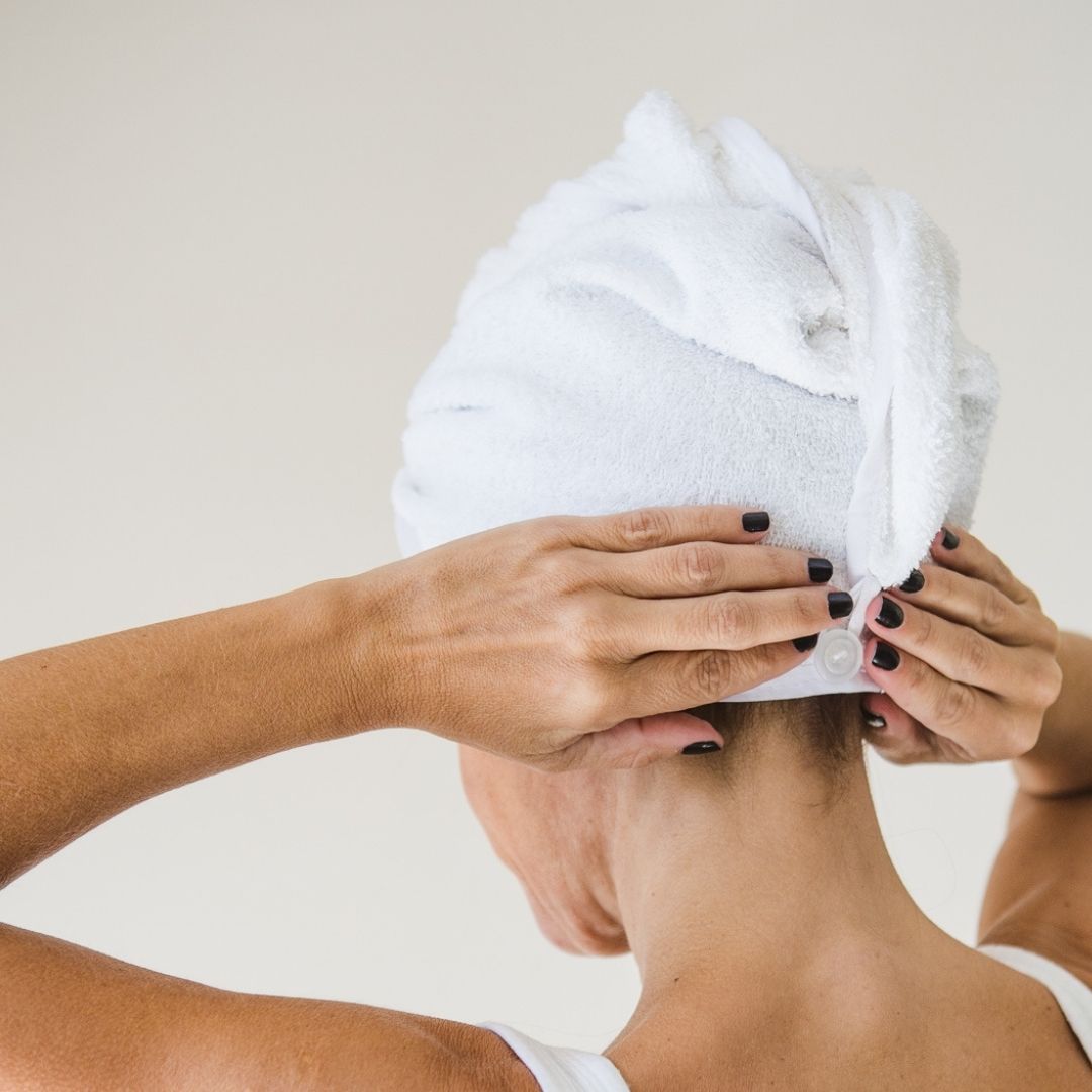 Toalla turbante de microfibra para el cabello