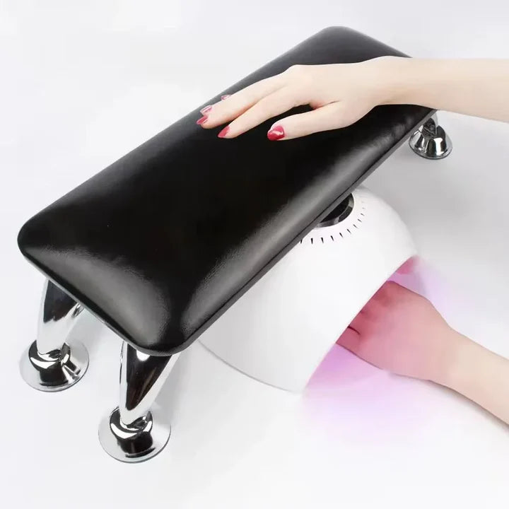 Apoya Manos Para Manicura Con Almohadilla Uñas Negro