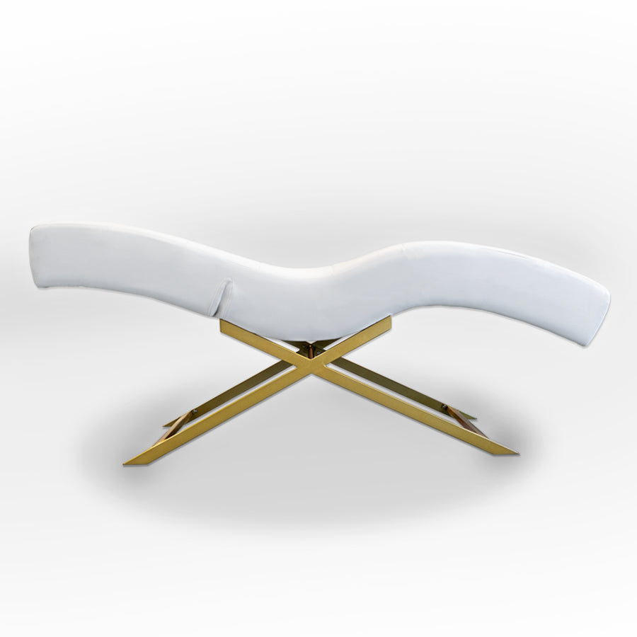 Camilla Cosmetologica Acolchonada Curva Blanca