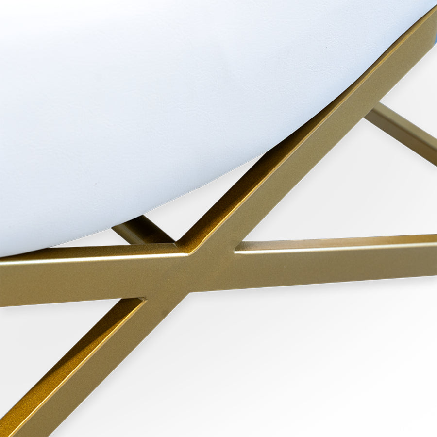 Camilla Cosmetologica Acolchonada Curva Blanca