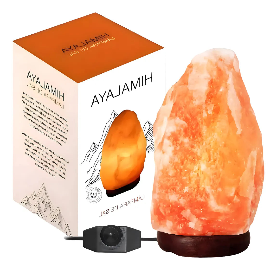 Lampara de sal del Himalaya