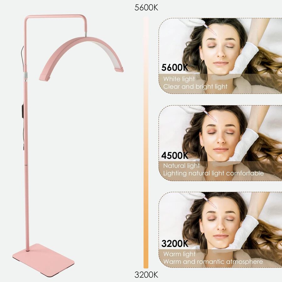 Lampara media luna de pie Grande