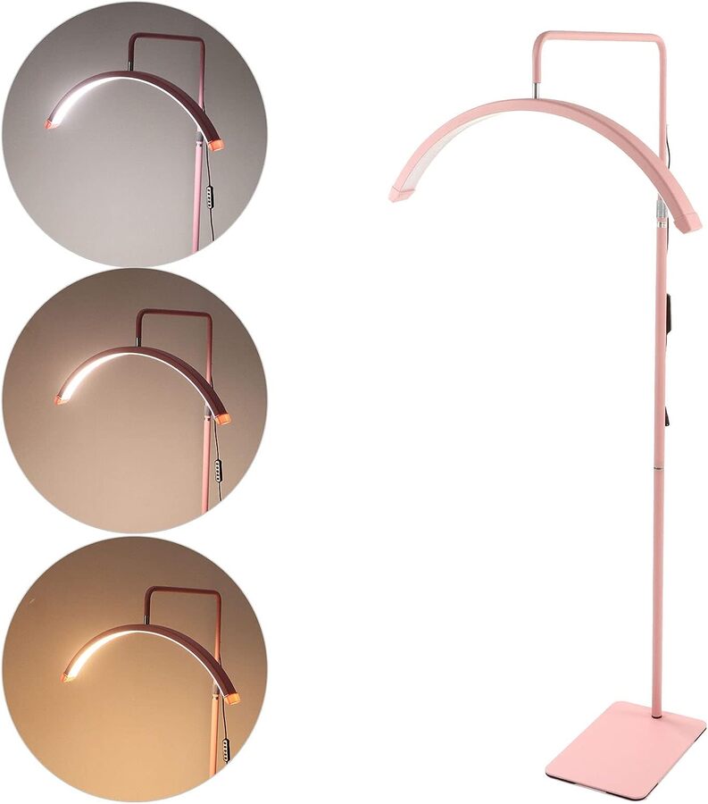 Lampara media luna de pie Grande