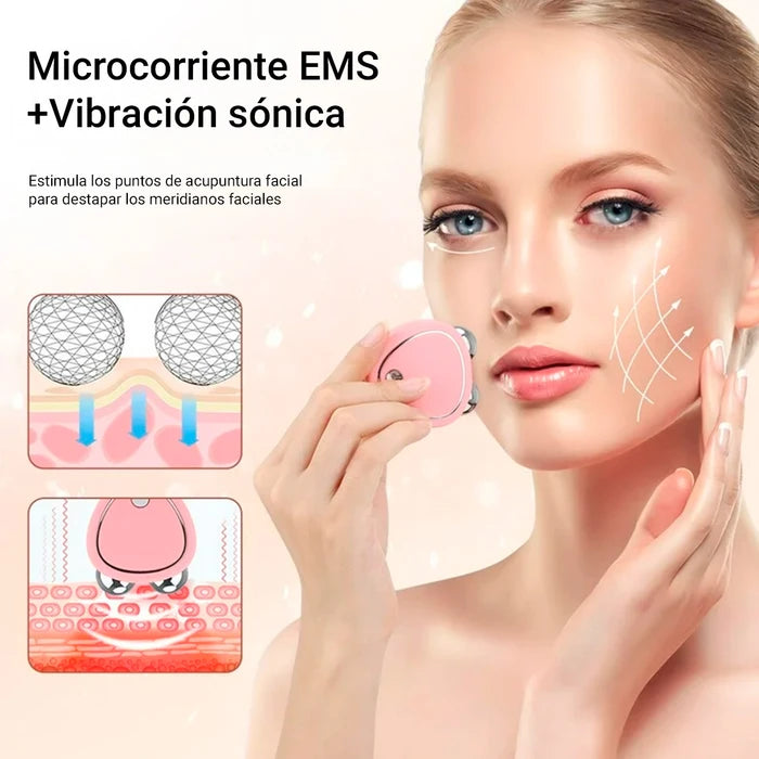 Mini Masajeador Lifting Facial Microcorriente Ems Recargable