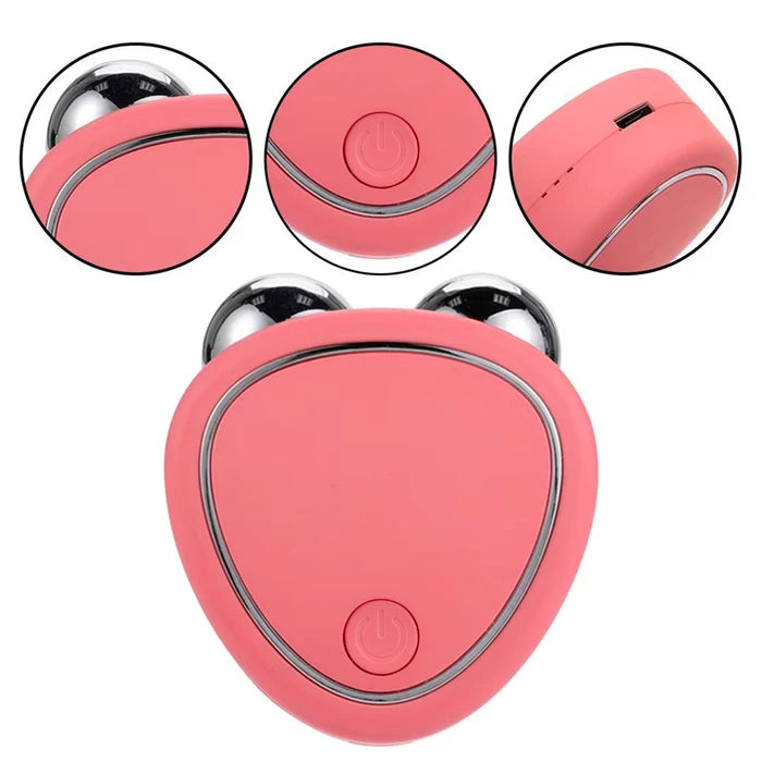 Mini Masajeador Lifting Facial Microcorriente Ems Recargable