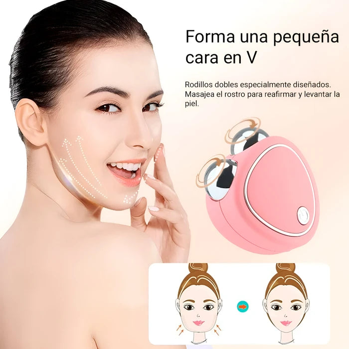 Mini Masajeador Lifting Facial Microcorriente Ems Recargable