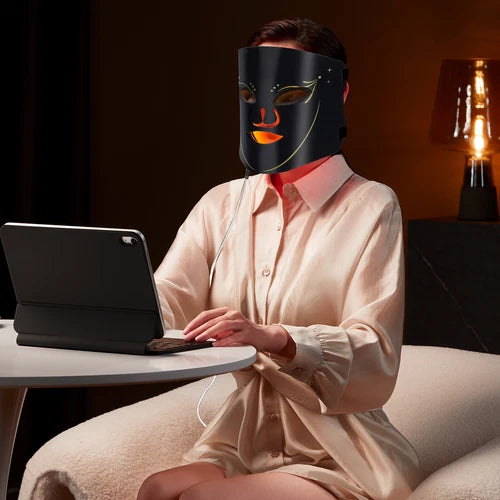 Máscara Facial Led Fototerapia 7 Colores Inalambrica